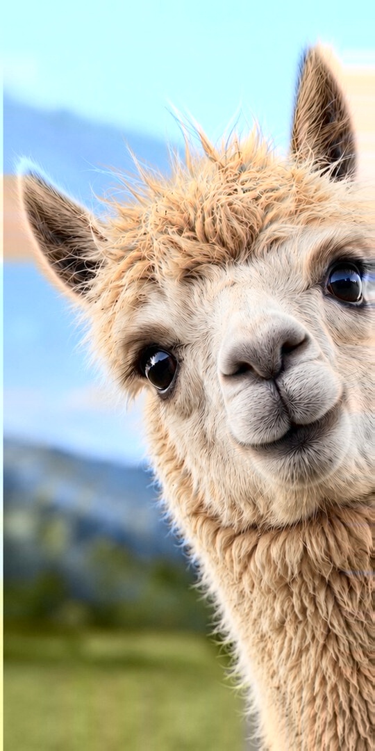 Friendly alpaca
