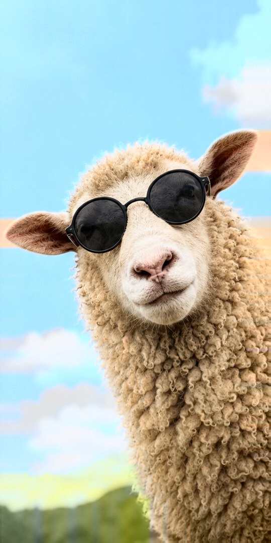 Sheep in sunglasses