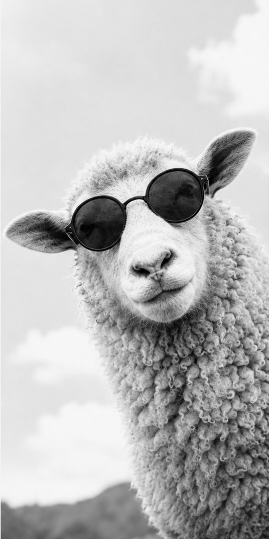 Sheep in sunglasses